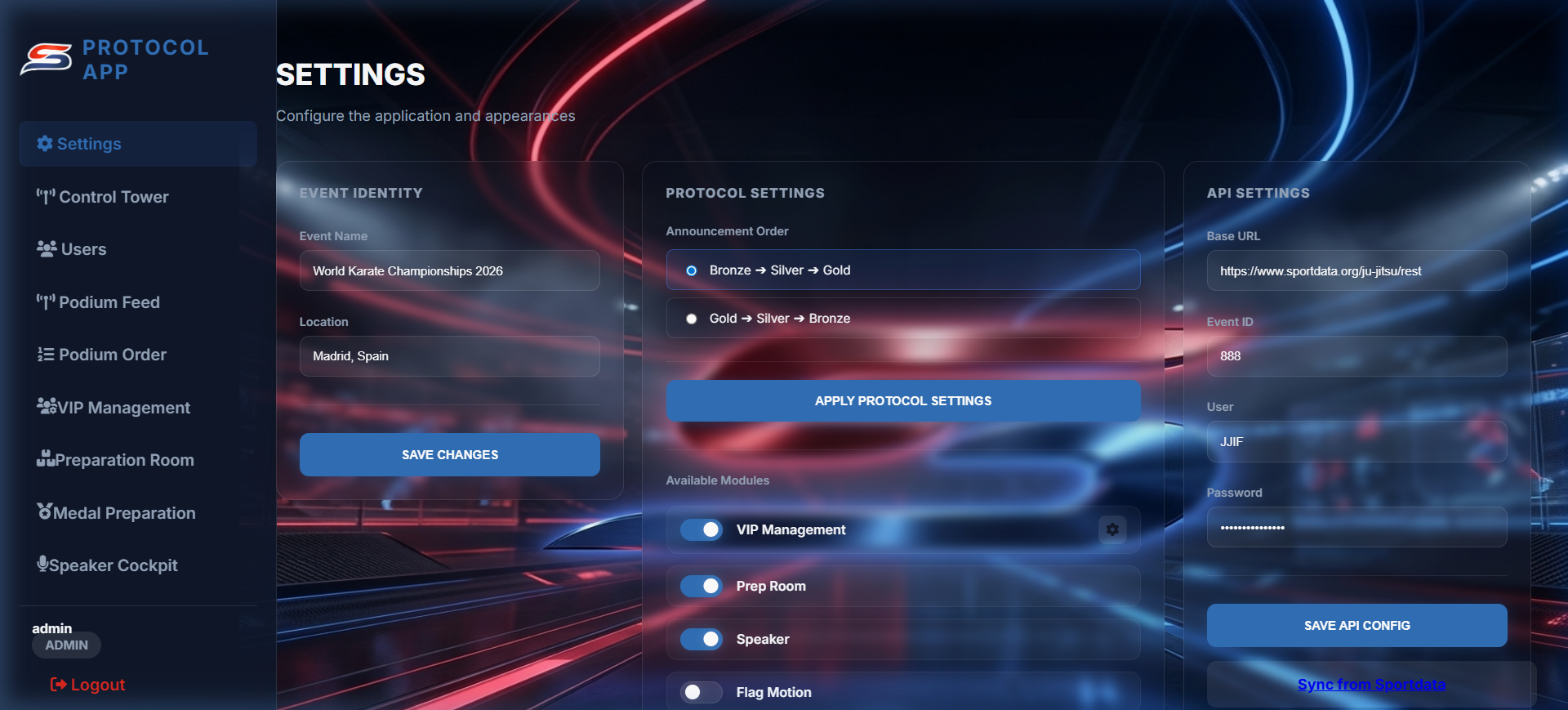 Settings View